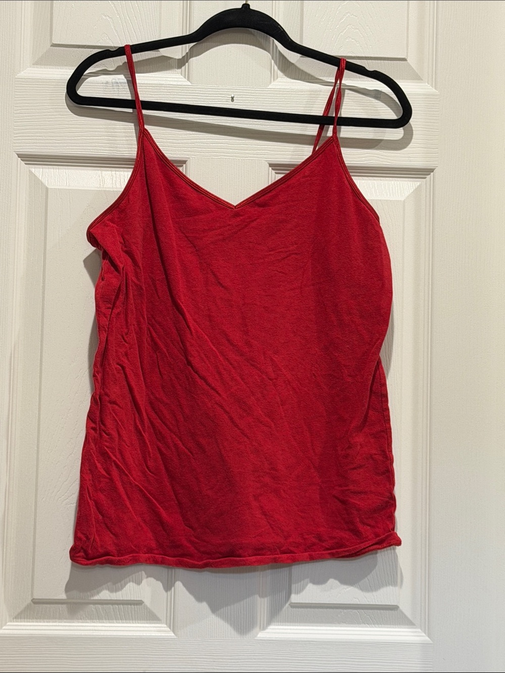 CAbi Red V-Neck Spaghetti Strap Camisole